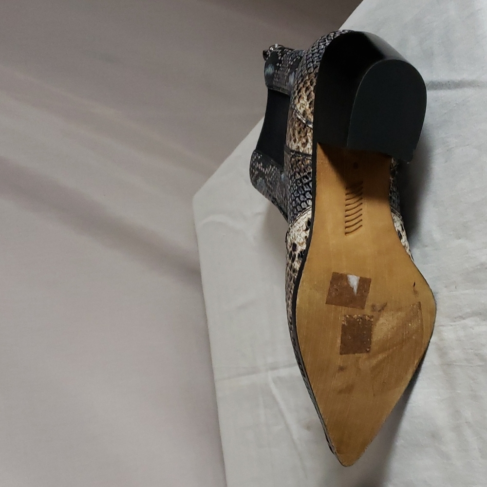 NEW PAIGE Willa Blue Snakeskin Boot - Picture 6 of 8